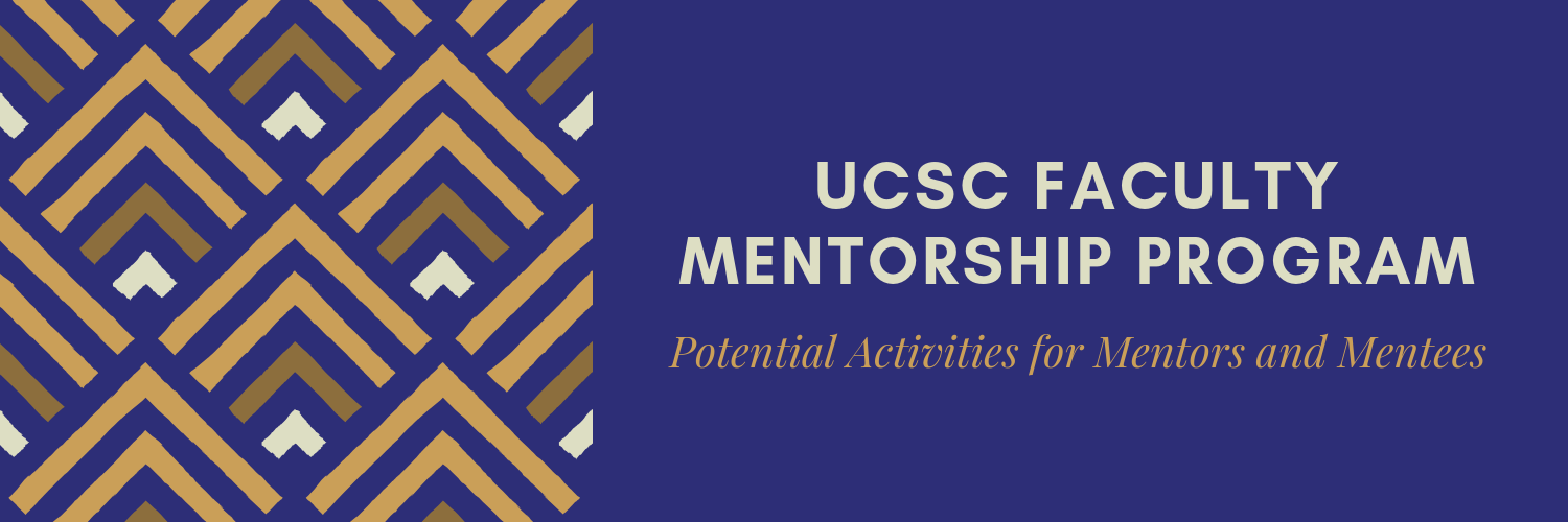 Banner Reads: UCSC Faculty Mentorship Program - Potential Activities for Mentors and Mentees