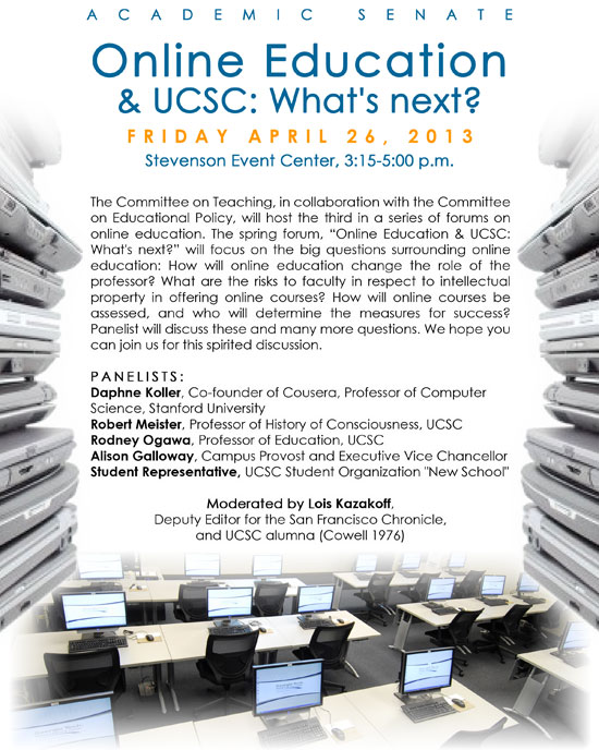 Online Education Forum April 26, 2013